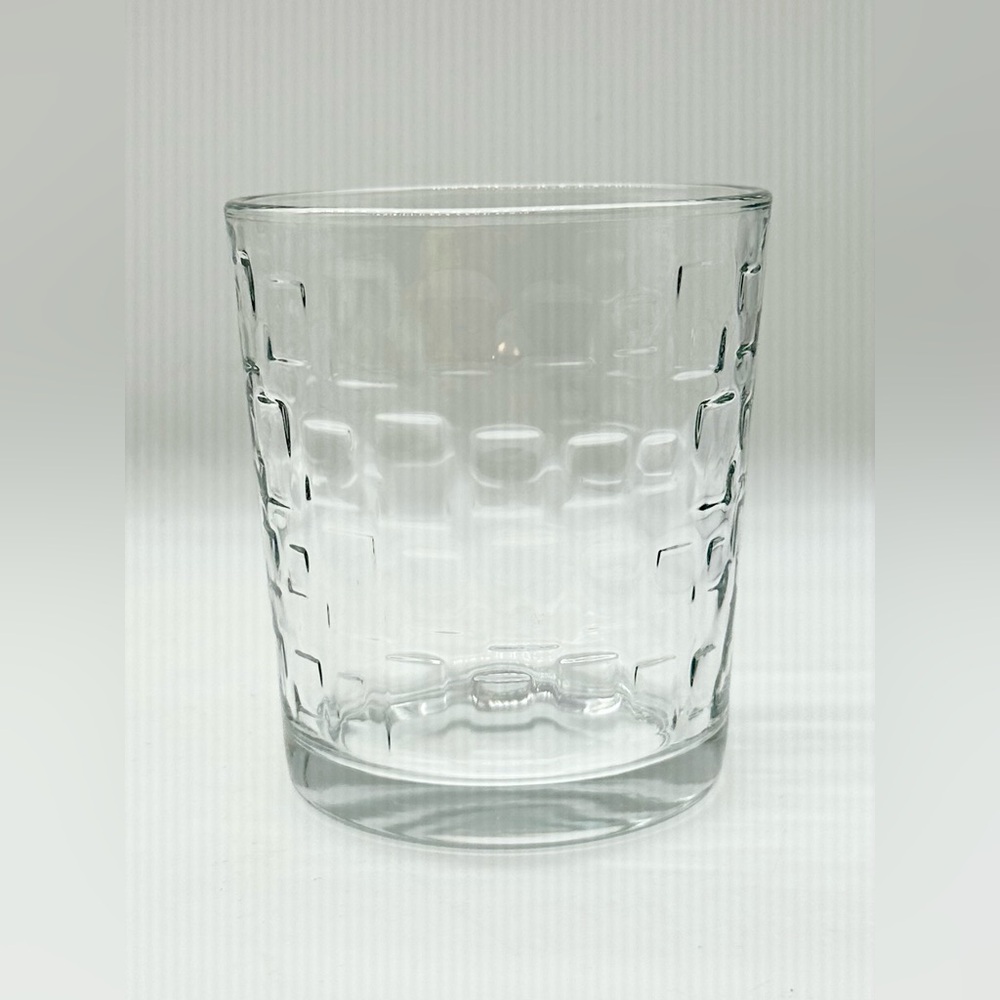 Set of 4 Gibson Home Great Foundations 13 oz Embossed Glasses Drinkware Barware